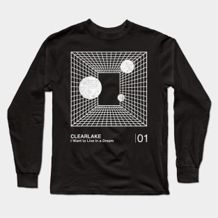 Clearlake / Minimalist Graphic Design Fan Artwork Long Sleeve T-Shirt